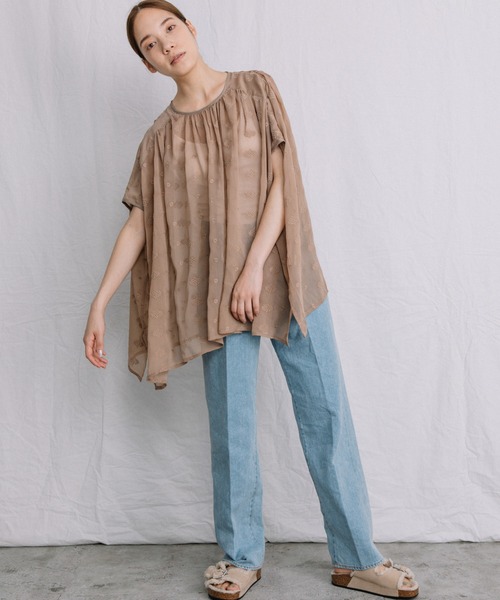 Liyoca(リヨカ)の「【Liyoca】コットンリネンセルヴィッチデニム -手洗い可-(デニムパンツ・レディース・サックスブルー/インディゴブルー/ナチュラル・38/36)」の17枚目の写真