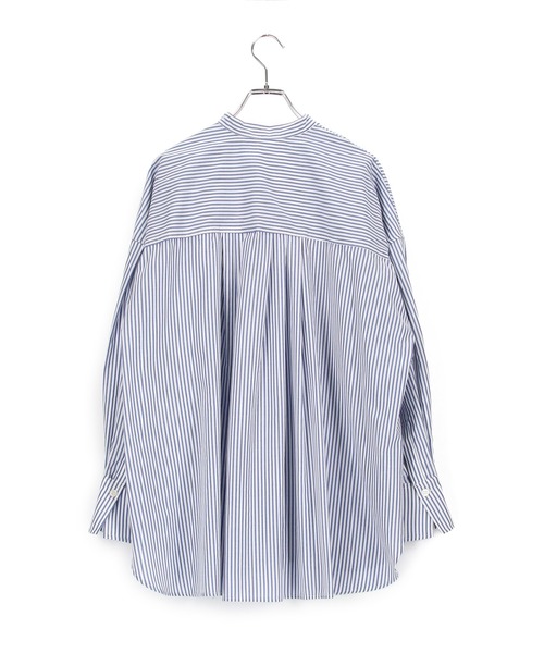 ADAM ET ROPE'(アダムエロペ)の「【アウトレット店舗・WEB限定】TCブロードバンドカラーシャツ(シャツ/ブラウス・レディース・ブラック/ホワイト/グリーン/ネイビー/ブルー・FREE)」の10枚目の写真