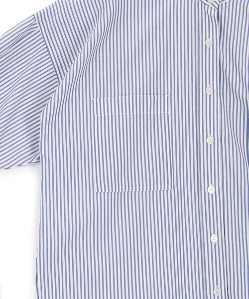 ADAM ET ROPE'(アダムエロペ)の「【アウトレット店舗・WEB限定】TCブロードバンドカラーシャツ(シャツ/ブラウス・レディース・ブラック/ホワイト/グリーン/ネイビー/ブルー・FREE)」の12枚目の写真