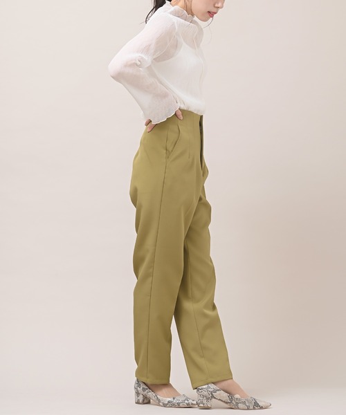 rps（アールピーエス）の「インナー付き配色メロー楊柳シフォンプルオーバー（シャツ/ブラウス・レディース・ブラック/ライトベージュ/チェック/オフホワイト/ミント・フリー）」の6枚目の写真