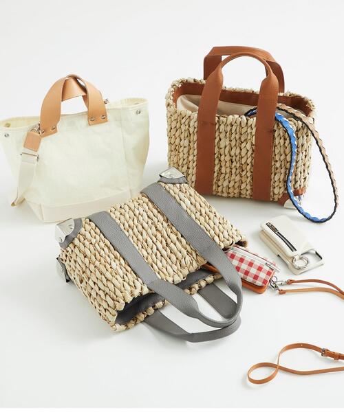 ajew（エジュー）の「＜AJEW＞SHIKAKU トートバッグ -2WAY- ：（トートバッグ・レディース・ホワイト/ネイビー・FREE）」の19枚目の写真