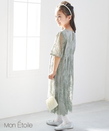 ROPE' PICNIC（ロペピクニック）の「【KIDS】【Mon E’toile】ウエストタックレースDRESS（ドレス・キッズ）」