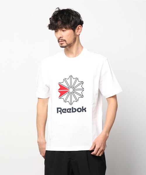 Reebok（リーボック）の「CL STARCREST TEE /（Tシャツ/カットソー・メンズ・ホワイト/ベージュ系その他/ネイビー・XXX-LARGE/SMALL/XX-LARGE/X-SMALL/MEDIUM/LARGE/X-LARGE）」の9枚目の写真