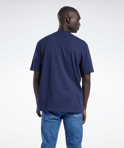 Reebok（リーボック）の「CL STARCREST TEE /（Tシャツ/カットソー・メンズ・ホワイト/ベージュ系その他/ネイビー・XXX-LARGE/SMALL/XX-LARGE/X-SMALL/MEDIUM/LARGE/X-LARGE）」の15枚目の写真