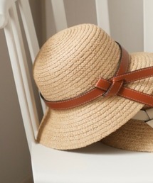 leather ribbon hat / レザーリボンハット