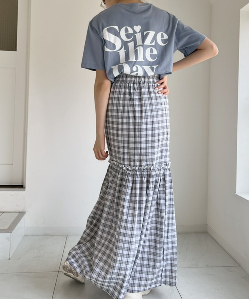 at12:03(アットイチニーゼロサン)の「Seize the DayTEE(Tシャツ/カットソー・レディース・ホワイト/ブルー/ブラック・FREE)」の22枚目の写真