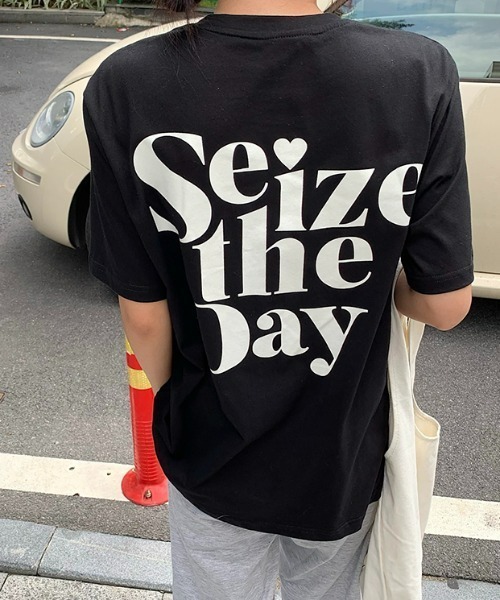 at12:03(アットイチニーゼロサン)の「Seize the DayTEE(Tシャツ/カットソー・レディース・ホワイト/ブルー/ブラック・FREE)」の21枚目の写真