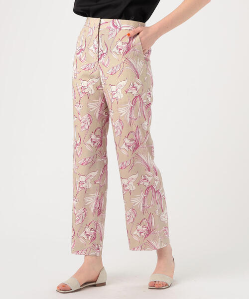 TOMORROWLAND (トゥモローランド)の「ヘメロカリスプリント ストレートパンツ(その他パンツ・レディース・グレー系その他/ベージュ系その他・36/34)」の5枚目の写真