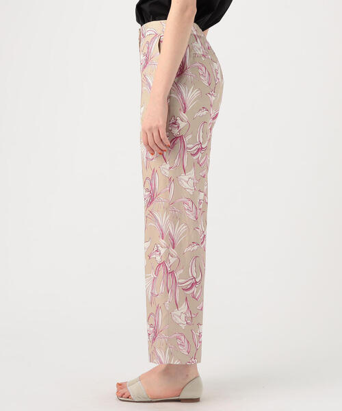 TOMORROWLAND (トゥモローランド)の「ヘメロカリスプリント ストレートパンツ(その他パンツ・レディース・グレー系その他/ベージュ系その他・36/34)」の6枚目の写真