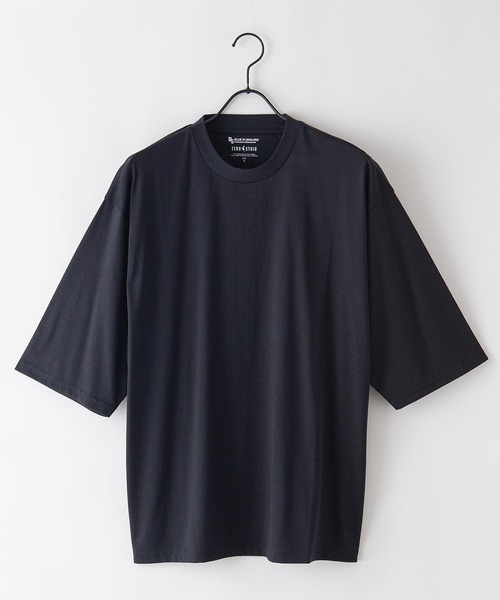 Blue Standard （ブルースタンダード）の「【BLUE STANDARD/ブルースタンダード】汗染みの目立ちにくいゼロステイン　汗シミ防止加工 撥水性  UVカット ビッグシルエットTシャツ ルーズT（Tシャツ/カットソー・メンズ・ホワイト/ブラック/ピンク系その他/ダークグリーン/オリーブ/サックスブルー/ネイビー/ベージュ・MEDIUM/LARGE/X-LARGE/SMALL）」の20枚目の写真