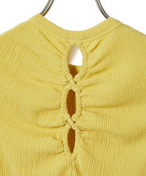 ADAM ET ROPE'（アダムエロペ）の「【一部直営店舗・WEB限定】カットアウトプルオーバー（Tシャツ/カットソー・レディース・ホワイト/ブラック/グリーン系その他・FREE）」の14枚目の写真