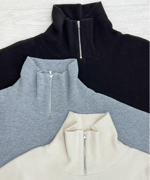 KIIT（キート）の「KIIT キート / HIGHT NECK TRACK PULLOVER オーバー 