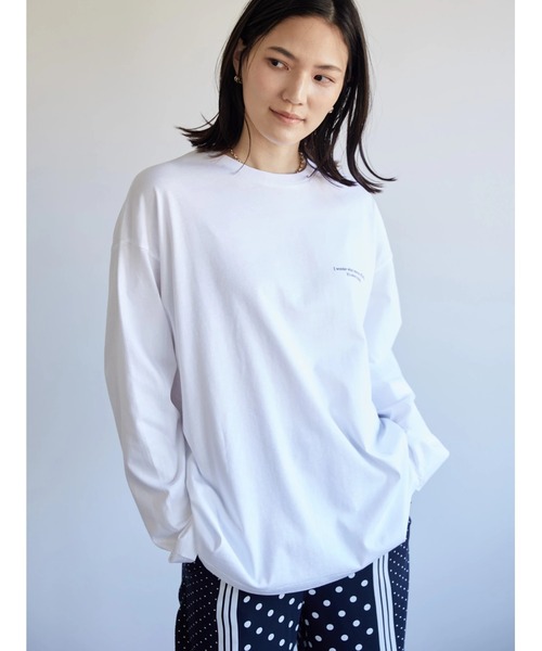 AMERICAN HOLIC（アメリカンホリック）の「Precursorロゴカットプルオーバー（Tシャツ/カットソー・レディース・チャコールグレー/オフホワイト・M/L）」の3枚目の写真