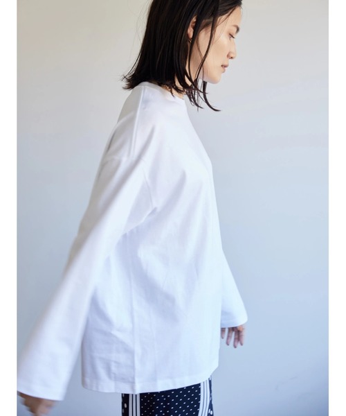 AMERICAN HOLIC（アメリカンホリック）の「Precursorロゴカットプルオーバー（Tシャツ/カットソー・レディース・チャコールグレー/オフホワイト・M/L）」の4枚目の写真