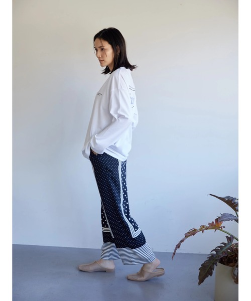 AMERICAN HOLIC（アメリカンホリック）の「Precursorロゴカットプルオーバー（Tシャツ/カットソー・レディース・チャコールグレー/オフホワイト・M/L）」の7枚目の写真