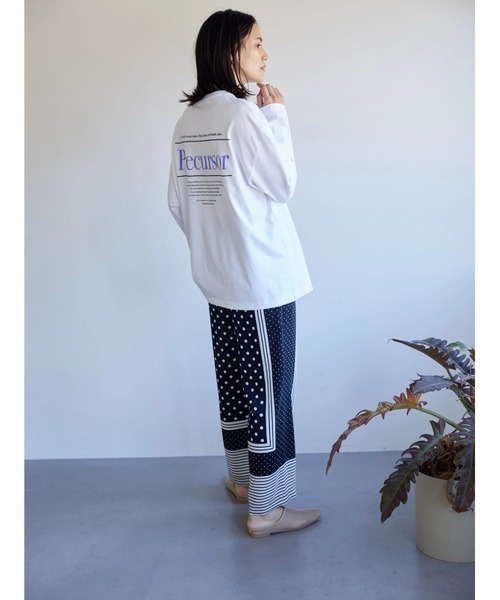 AMERICAN HOLIC（アメリカンホリック）の「Precursorロゴカットプルオーバー（Tシャツ/カットソー・レディース・チャコールグレー/オフホワイト・M/L）」の8枚目の写真