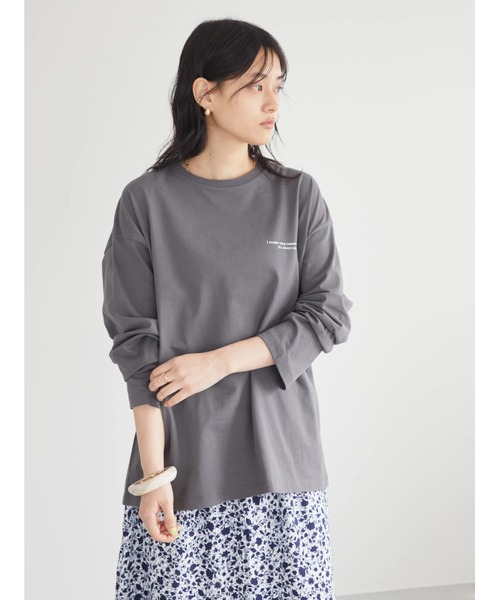 AMERICAN HOLIC（アメリカンホリック）の「Precursorロゴカットプルオーバー（Tシャツ/カットソー・レディース・チャコールグレー/オフホワイト・M/L）」の11枚目の写真