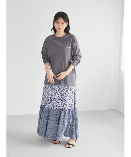 AMERICAN HOLIC（アメリカンホリック）の「Precursorロゴカットプルオーバー（Tシャツ/カットソー・レディース・チャコールグレー/オフホワイト・M/L）」の15枚目の写真