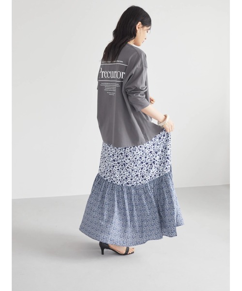 AMERICAN HOLIC（アメリカンホリック）の「Precursorロゴカットプルオーバー（Tシャツ/カットソー・レディース・チャコールグレー/オフホワイト・M/L）」の17枚目の写真