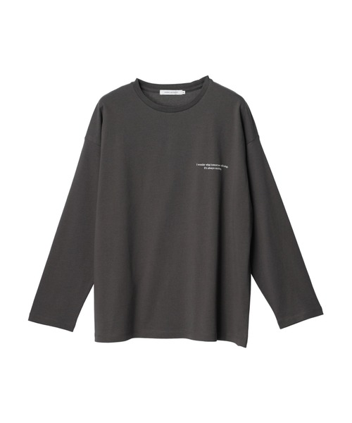 AMERICAN HOLIC（アメリカンホリック）の「Precursorロゴカットプルオーバー（Tシャツ/カットソー・レディース・チャコールグレー/オフホワイト・M/L）」の18枚目の写真