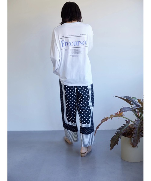 AMERICAN HOLIC（アメリカンホリック）の「Precursorロゴカットプルオーバー（Tシャツ/カットソー・レディース・チャコールグレー/オフホワイト・M/L）」の9枚目の写真