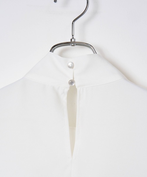 WEGO（ウィゴー）の「WEGO/リボンタイ5分袖ブラウス（シャツ/ブラウス・レディース・ホワイト系その他/ブラック/ホワイト・FREE）」の19枚目の写真