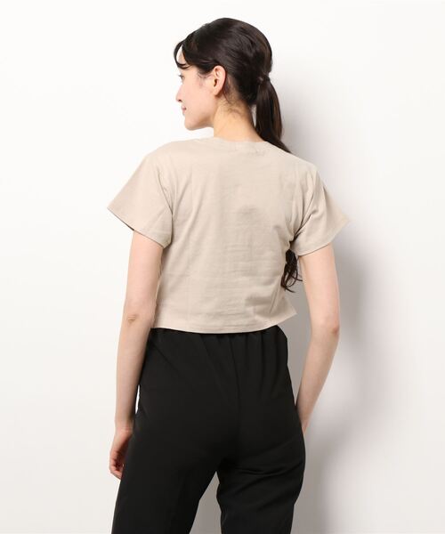 ANAP（アナップ）の「シンプルクロップドTシャツ（Tシャツ/カットソー・レディース・グレー/パープル/オフホワイト/ブラック/ベージュ・FREE）」の20枚目の写真