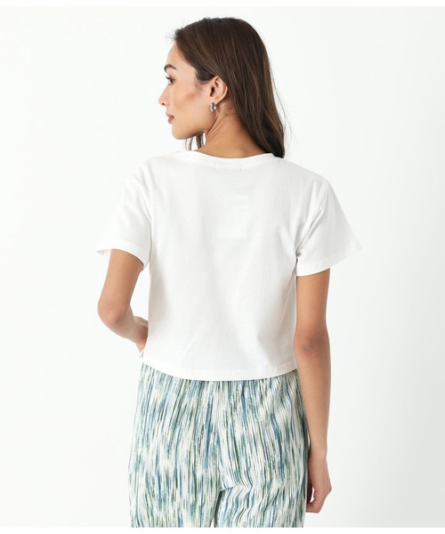 ANAP（アナップ）の「シンプルクロップドTシャツ（Tシャツ/カットソー・レディース・グレー/パープル/オフホワイト/ブラック/ベージュ・FREE）」の16枚目の写真