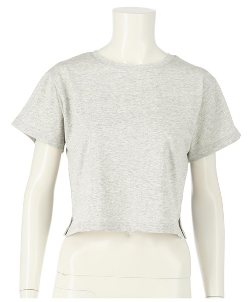 ANAP（アナップ）の「シンプルクロップドTシャツ（Tシャツ/カットソー・レディース・グレー/パープル/オフホワイト/ブラック/ベージュ・FREE）」の18枚目の写真