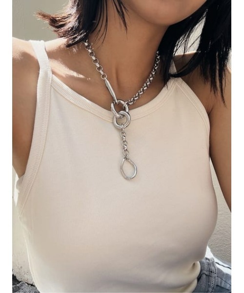 MOUSSY（マウジー）の「THICK CHAIN 2WAY ネックレス（ネックレス・レディース・ゴールド/シルバー・FREE）」の12枚目の写真