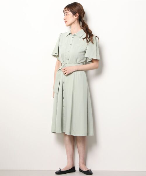 ASTORIA ODIER(アストリアオディール)の「シャドーストライプシャツワンピース(シャツワンピース・レディース・ブルー/ミント/ラベンダー・MEDIUM)」の22枚目の写真