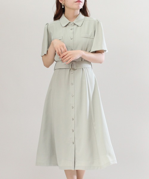 ASTORIA ODIER(アストリアオディール)の「シャドーストライプシャツワンピース(シャツワンピース・レディース・ブルー/ミント/ラベンダー・MEDIUM)」の18枚目の写真