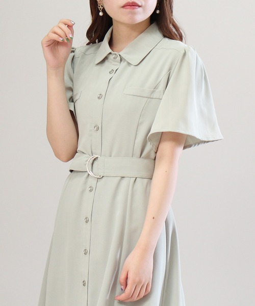ASTORIA ODIER(アストリアオディール)の「シャドーストライプシャツワンピース(シャツワンピース・レディース・ブルー/ミント/ラベンダー・MEDIUM)」の16枚目の写真