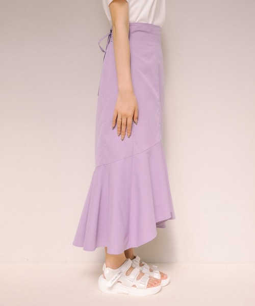 OLIVE des OLIVE（オリーブデオリーブ）の「レースアップアシメマーメイドスカート（スカート・レディース・パープル/ブラック/アイボリー・FREE）」の22枚目の写真