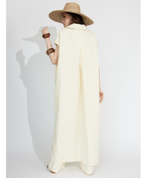 ALEXIA STAM（アリシアスタン）の「Kaftan Dress & Wide Pants Set/カフタンドレス&ワイドパンツセット（ワンピース・レディース・アイボリー/グリーン系その他/チャコールグレー・FREE）」の6枚目の写真