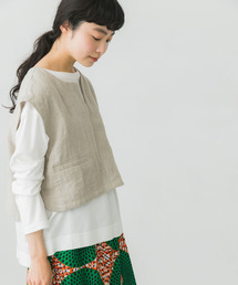 かぐれ | リネンショートベスト(ベスト)