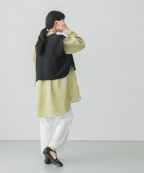かぐれ（カグレ）の「リネンショートベスト（ベスト）」 - WEAR