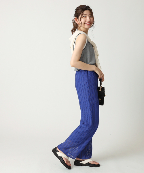 B.C STOCK（ベーセーストック）の「透かしレースパンツ（その他パンツ・レディース・ホワイト/ブラック/ブルー・FREE）」の17枚目の写真