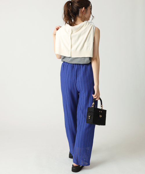 B.C STOCK（ベーセーストック）の「透かしレースパンツ（その他パンツ・レディース・ホワイト/ブラック/ブルー・FREE）」の18枚目の写真