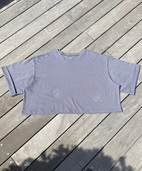 Vicente（ヴィセンテ）の「Basic short tee（Tシャツ/カットソー・レディース・ブラック/ダークグレー/ピンク・FREE）」の9枚目の写真