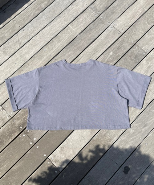 Vicente（ヴィセンテ）の「Basic short tee（Tシャツ/カットソー・レディース・ブラック/ダークグレー/ピンク・FREE）」の10枚目の写真