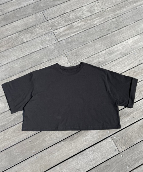 Vicente（ヴィセンテ）の「Basic short tee（Tシャツ/カットソー・レディース・ブラック/ダークグレー/ピンク・FREE）」の11枚目の写真