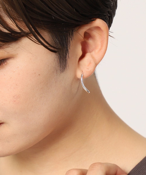 セール】【BAR JEWELLERY / バージュエリー】Mini curve hoop
