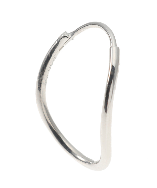 AP STUDIO（エーピーストゥディオ）の「【BAR JEWELLERY / バージュエリー】Mini curve hoop pierce（ピアス（両耳用）・レディース・シルバー・11）」の3枚目の写真