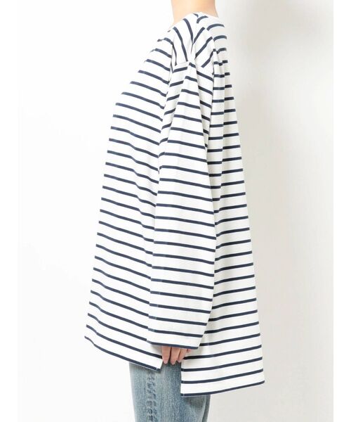 Ungrid（アングリッド）の「ボートネックボーダーロングスリーブTee（Tシャツ/カットソー・レディース・ネイビー/レッド/グリーン・FREE）」の22枚目の写真