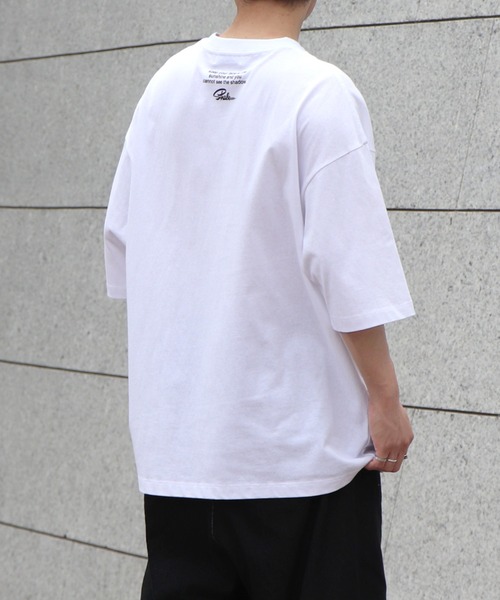 ILL'S(イルズ)の「筆記ロゴビッグTシャツ【ILL'S】(Tシャツ/カットソー・メンズ・ブラック/ホワイト/ホワイト系その他・L/M)」の4枚目の写真