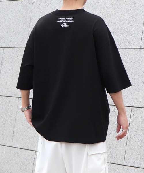 ILL'S(イルズ)の「筆記ロゴビッグTシャツ【ILL'S】(Tシャツ/カットソー・メンズ・ブラック/ホワイト/ホワイト系その他・L/M)」の5枚目の写真