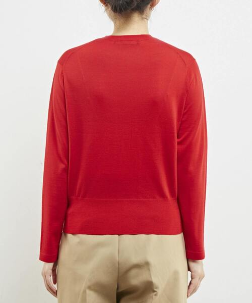 martinique（マルティニーク）の「martinique/スーパーエクストラファインメリノカーディガン（カーディガン/ボレロ・レディース・ホワイト×ブラック/レッド/ブラウン/ネイビー・FREE）」の19枚目の写真