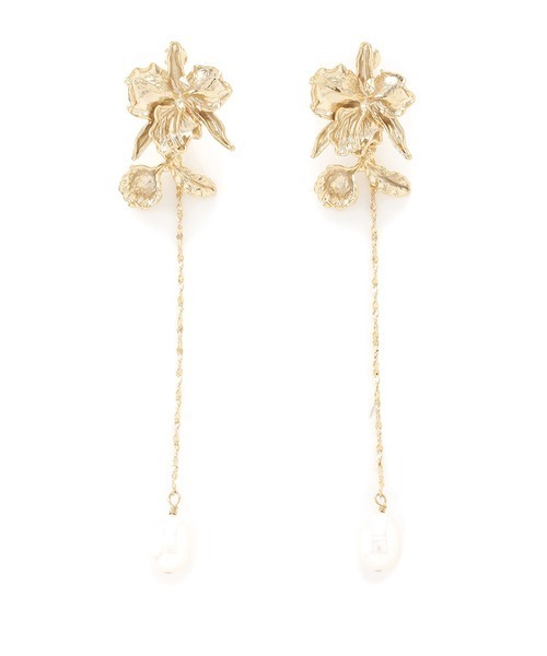 SNIDEL（スナイデル）の「フラワーチェーンピアス（ピアス（両耳用）・レディース・A/B・FREE）」の3枚目の写真