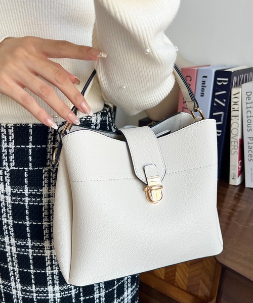 セール】スクエアワンハンドルショルダーバッグ（ハンドバッグ